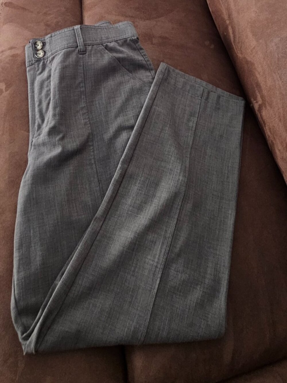 Wit & Wisdom Gray Textured Career Dress Pants Trousers - Size 14